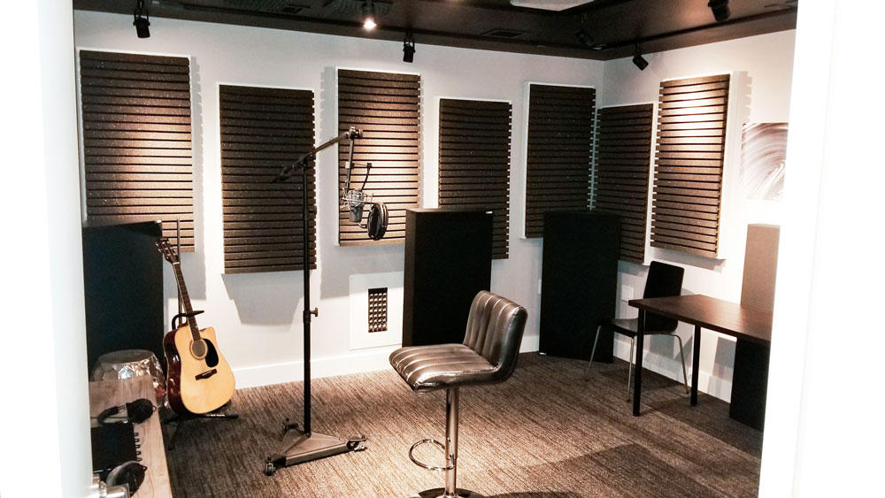 Music recording studio at Ignite Studios in Salt Lake City