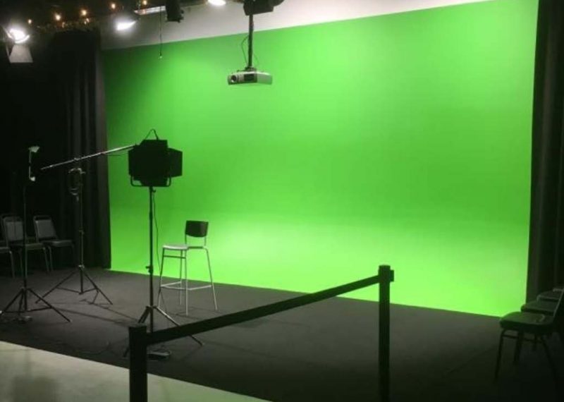 Soundstage rental with green screen being offered by Ignite Studios in Salt Lake City